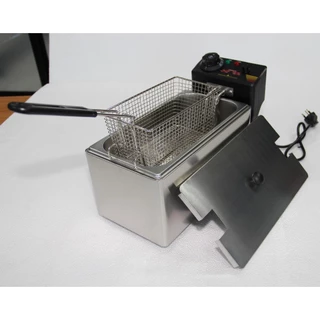 หม้อทอดไฟฟ้าขนาด 4 ลิตร หม้อทอดลูกชิ้น หม้อทอดเฟรนฟราย หม้อทอดไก่ เตาเดี่ยว Commercial deep fryer รุ่น NC-5570