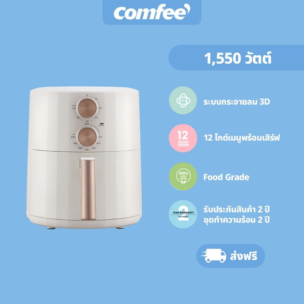 Comfee หม้อทอดไร้น้ำมัน รุ่น CAF-501BAPW