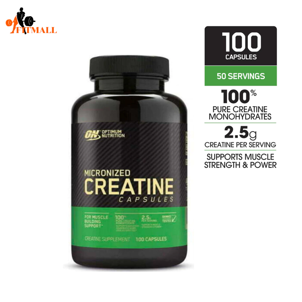 Optimum Nutrition Creatine 2500 - 100 Capsules ช่วยเพิ่มแรงในการออกกำลังกาย และความแข็งแรงของกล้ามเนื้อ