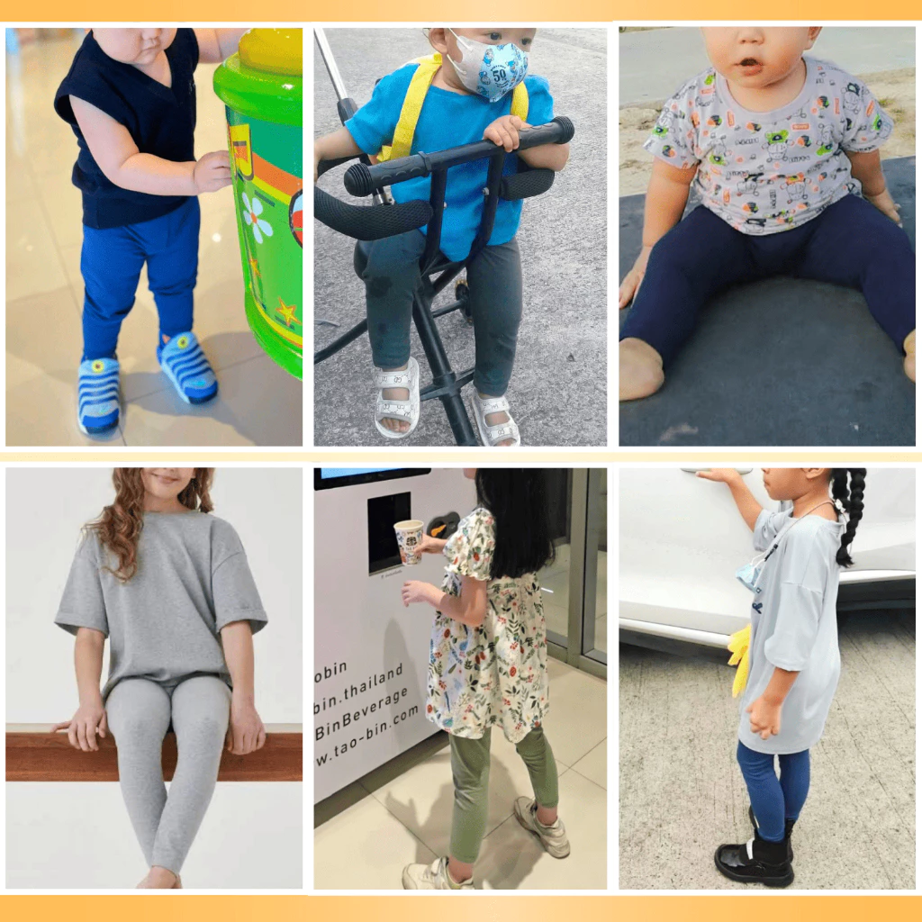 เลกกิ้งเด็ก Basic ดำ-กรม-เทาผ้าAAใส่ได้ทั้งชาย/หญิงน้อง4เดือน-12ขวบกางเกงยืดสี่ด้านใส่นุ่มใส่สบาย thumbnail 3