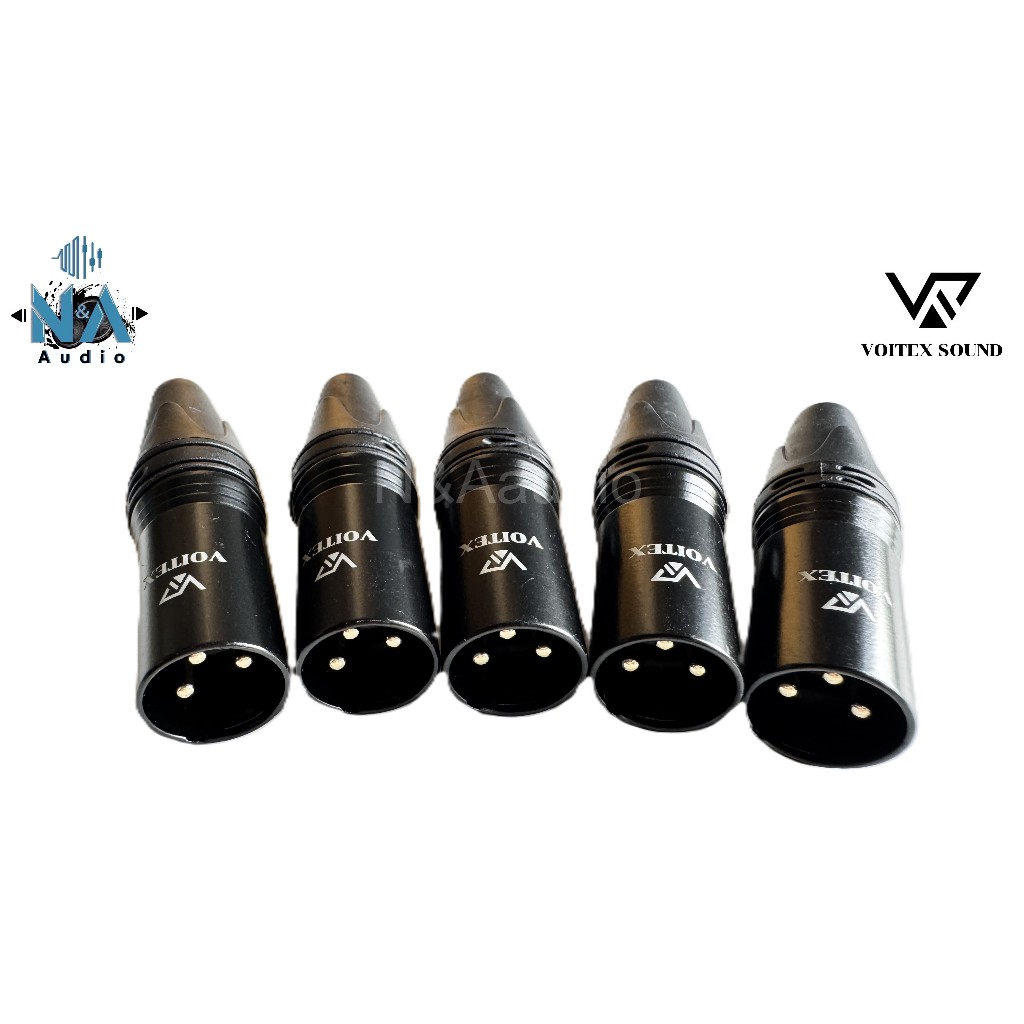 ปลั๊กแจ็ค VOITEX SOUND ตัวผู้  หัวแจ็คสัญญาณ XLR(แพ็คละ 1ตัว)