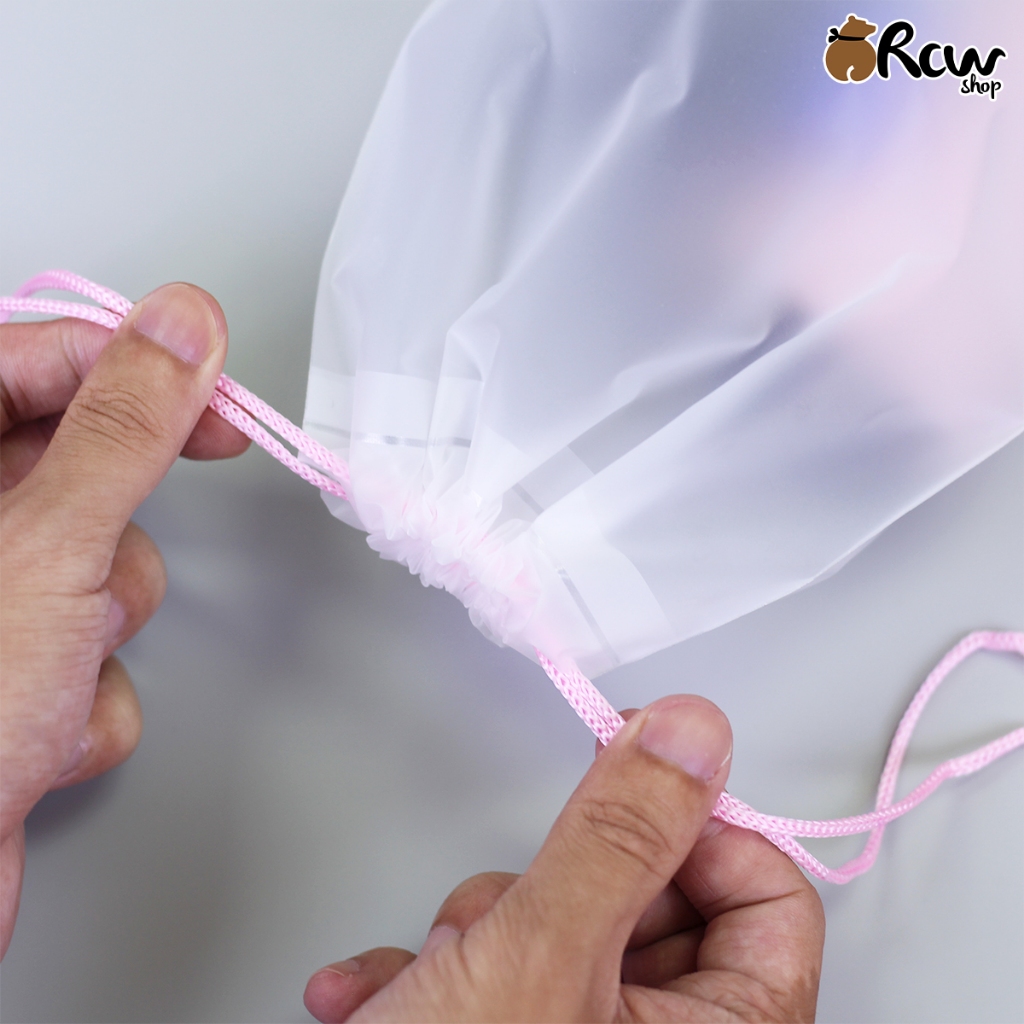 ถุง EVA เชือกรูด (จำหน่ายเป็นแพ็ค) ถุงใช้ใส่ของใช้ส่วนตัว เวลาเดินทาง - รูปที่ 7