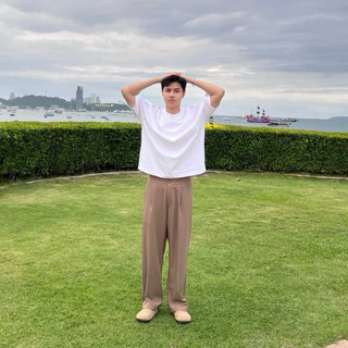 เสื้อยืด Boxy Oversized ทรงครอป V.2
