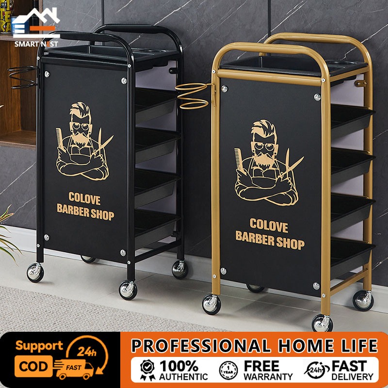 รถเข็นเสริมสวย รถเข็นร้านเสริมสวยพิเศษร้านตัดผมเครื่องมือดัดผมรถเข็นเครื่องมือร้านทำผมมือดึงบาร์ตู้เครื่องมือมัลติฟัง