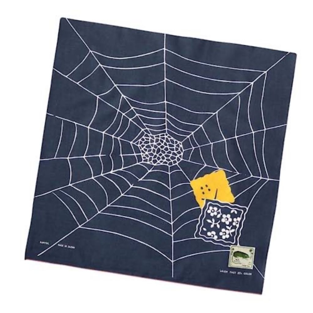 NEW !!!Kapital fastcolor Selvedge Bandana (SPIDER PECKISH RAINBOWY)