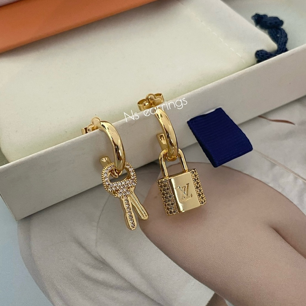 NS.EARRINGS | NS0694 - L Padlock Earrings