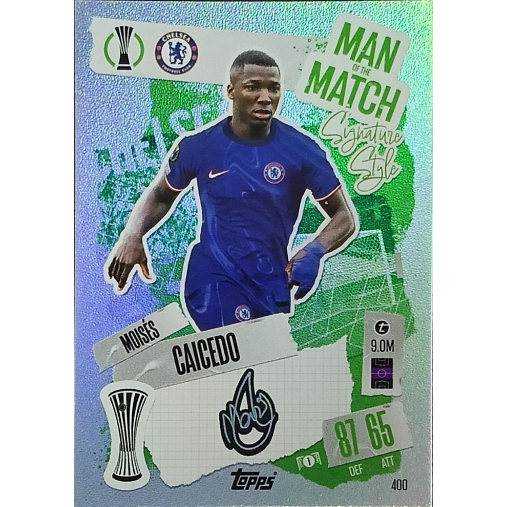 Topps Match Attax Champions League 24/25 No. 400 Moises Caicedo Signature Style Chelsea