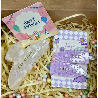 🎁กิ๊ฟเซ็ท กิ๊บงับผม+หนีบผม 😍 (🧵ทำ 1 วัน ส่งวันถัดไป) ติดชื่อ…