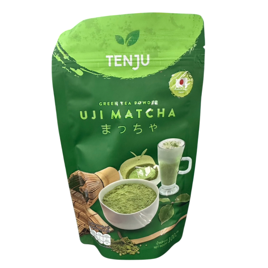 Tenju ชาเขียวมัทฉะสีเข้ม UJI matcha (100กรัม)