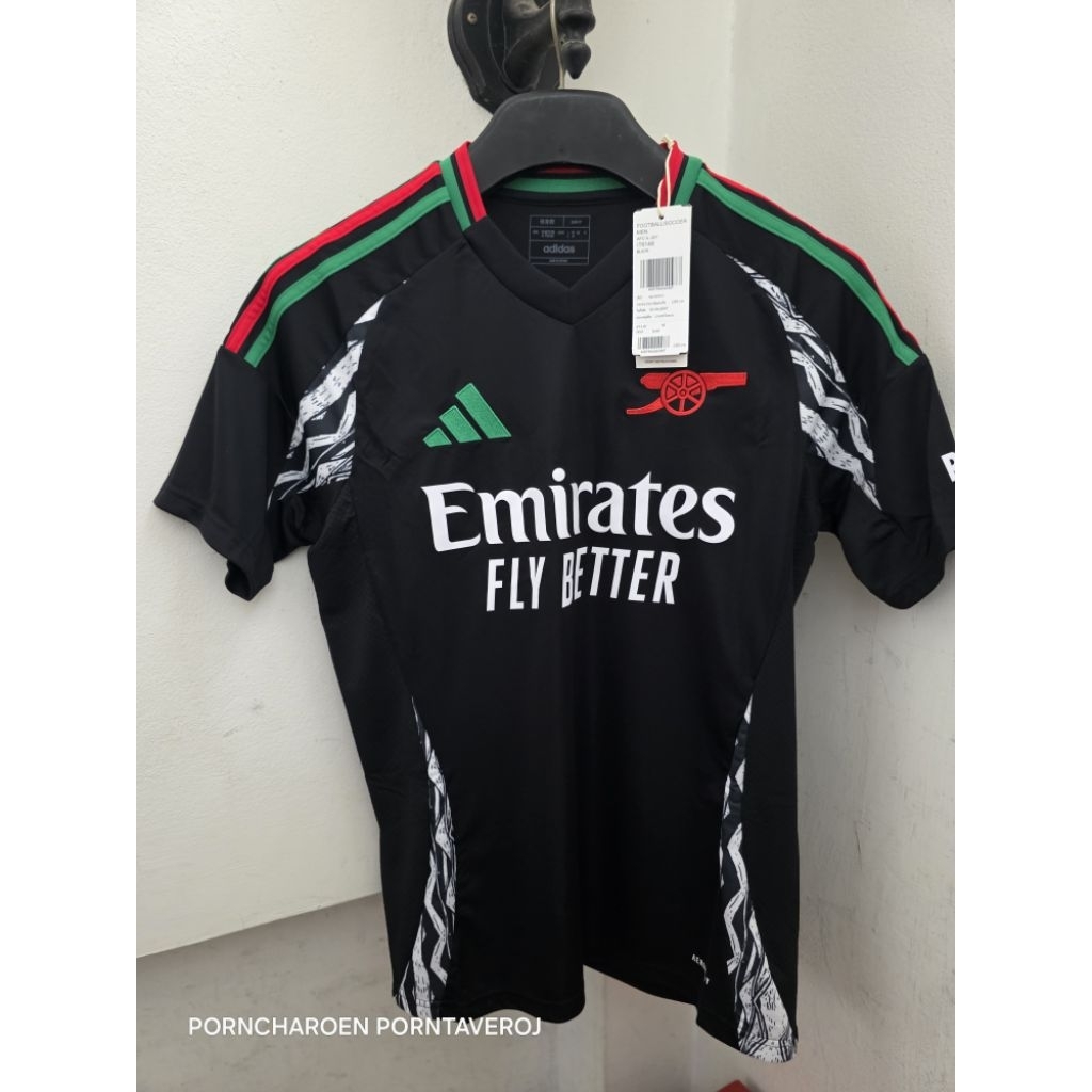 Arsenal 24/25 Away Jersey รหัสIT6148 ใหม่แท้100% ป้ายSHOPไทย ราคาป้าย2,900บาท เกรดแฟนบอล