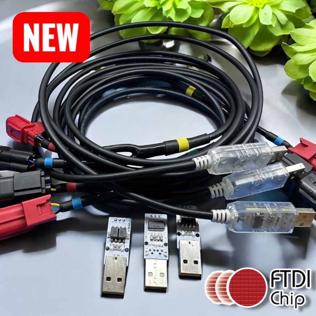 FTDI KLine สายรีแมพมีกันไฟย้อนดูเรียลไทม์ได้ พร้อมใช้งาน 2 หัว S3-S5 เลือกความยาว