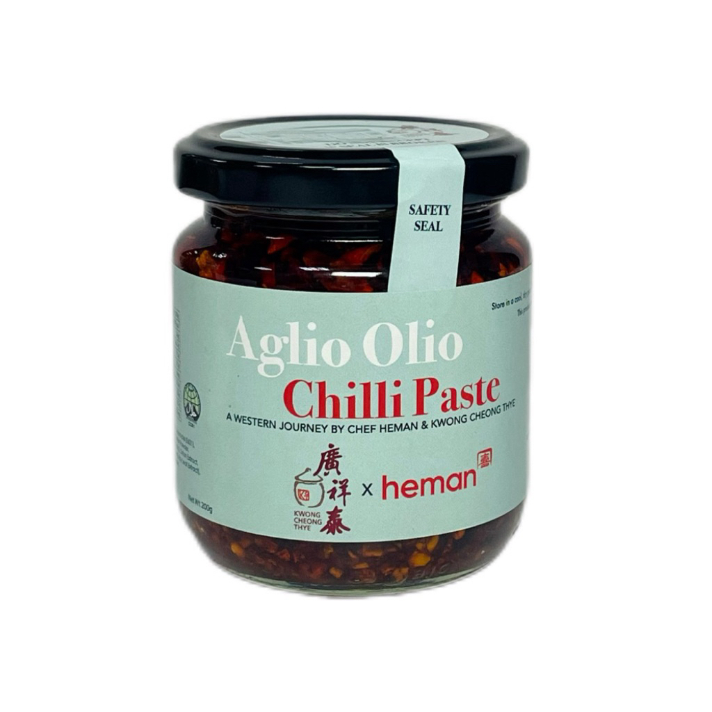 Kwong Cheong Thye Aglio Olio Chilli Paste 200g.น้ำมันพริกกระเทียมสำหรับปรุงรส 200 กรัม