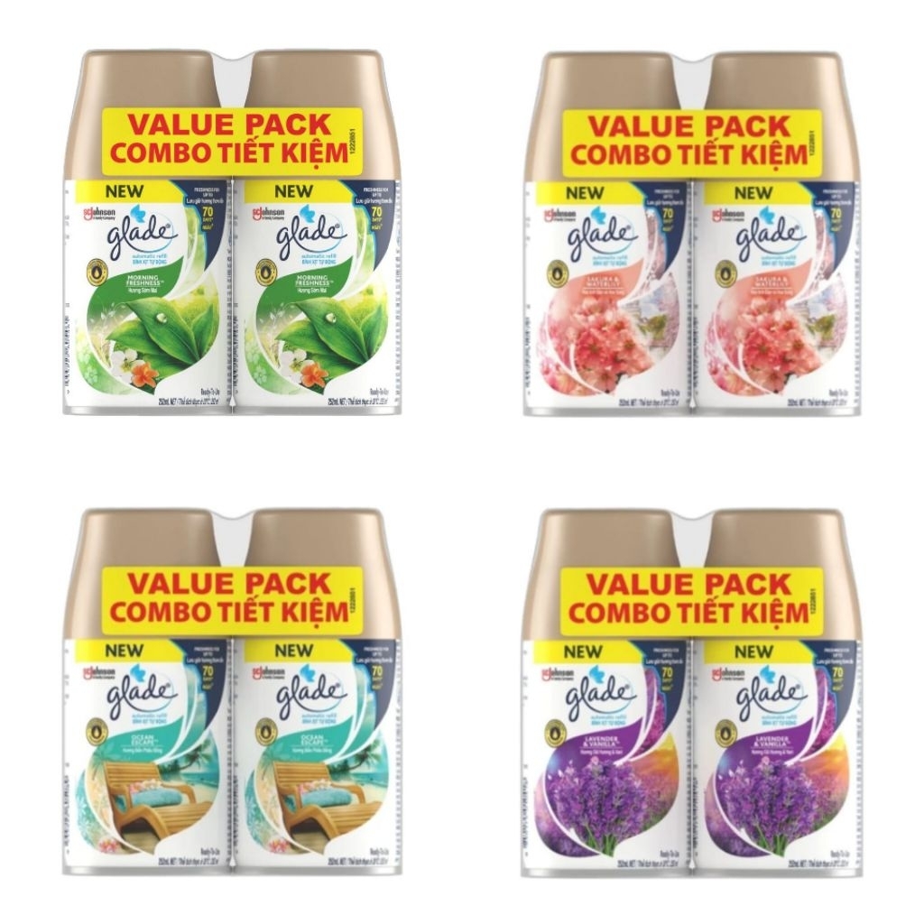 Glade เกลด สเปรย์ฉีดอัตโนมัติ ชนิดเติม (แพ็คคู่ คุ้มกว่า)