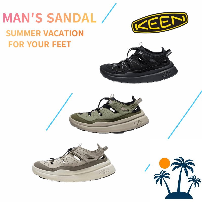 【ของแท้ 100%】 KEEN WK 450 Sandal รองเท้าเท้าแตะรัดส้น ลำลอง หญิง ชาย