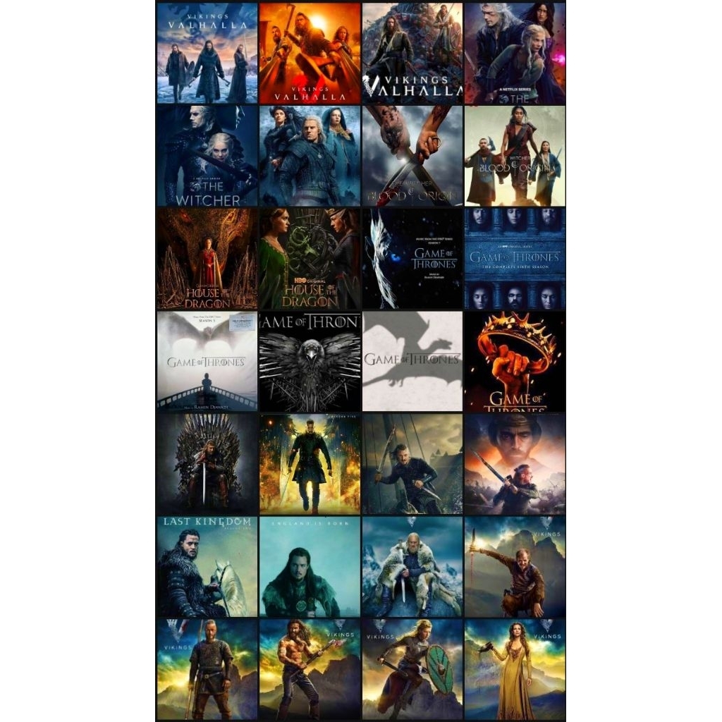 USB หนัง ซีรี่ย์ V.8 Game of Thrones / The Witcher / Vikings Valhalla 8 เรื่อง 250+ EP 1080P🔻🔻🔻รายชื