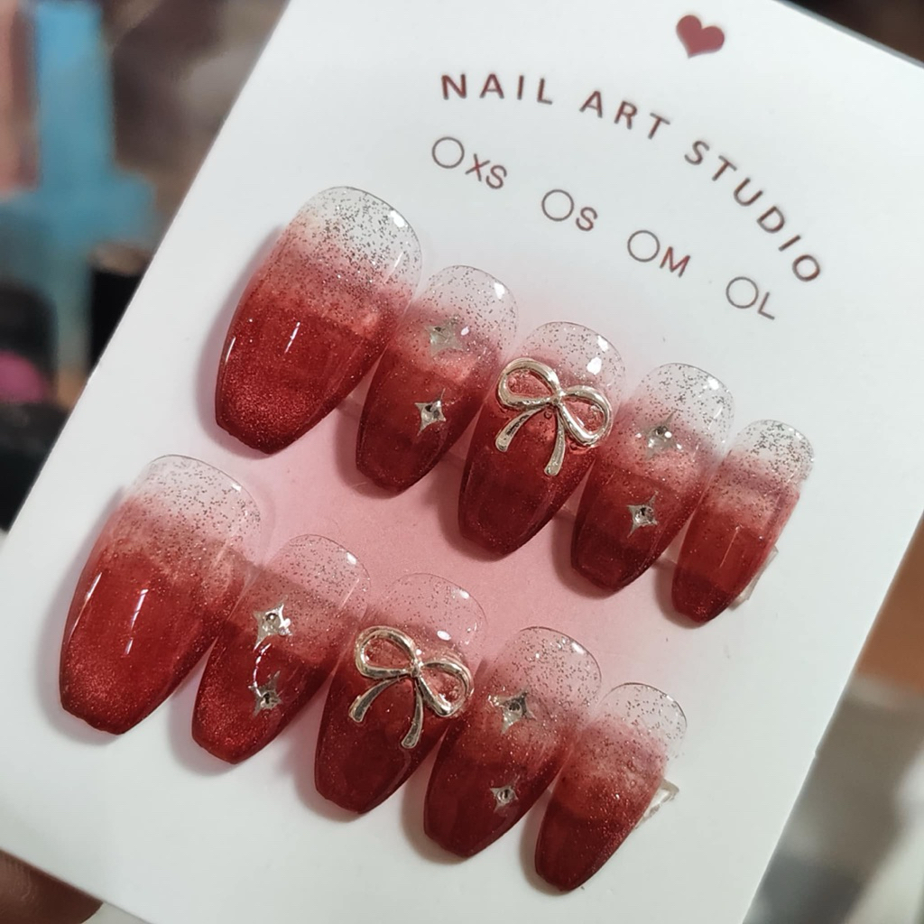 เล็บปลอมลาย🌈 RBD สวยสะบัด 💅🏻แถมฟรีกาว-ตะไบทุกชุด