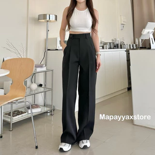 Mapayyaxstore : Tally pants กางเกงเอวสูง( รุ่นนี้มี 2 เนื้อผ้านะคะ ) 💖