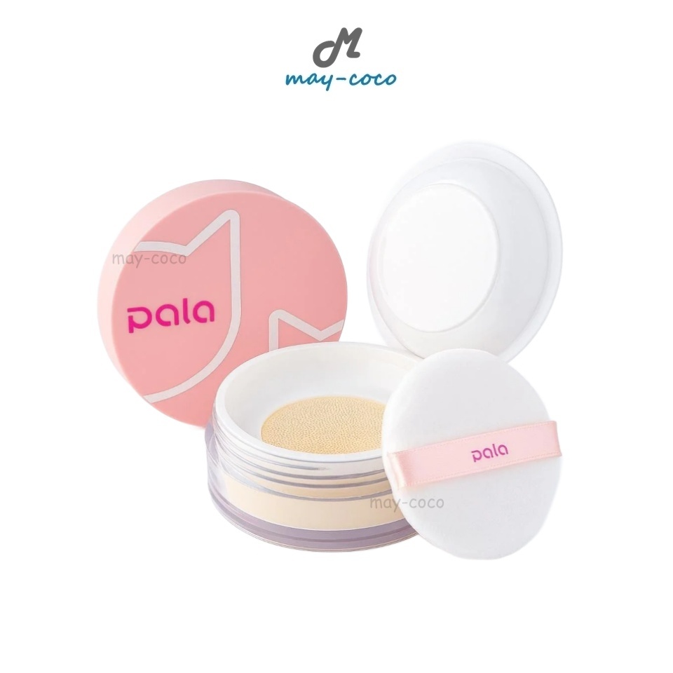 ถูก/แท้/มีไลฟ์ แป้ง PALA Light Transparent Velvet Loose Powder พาลา แป้งฝุ่น แป้งเซ็ตเมคอัพ เบลอผิว คุมมัน ติดทน
