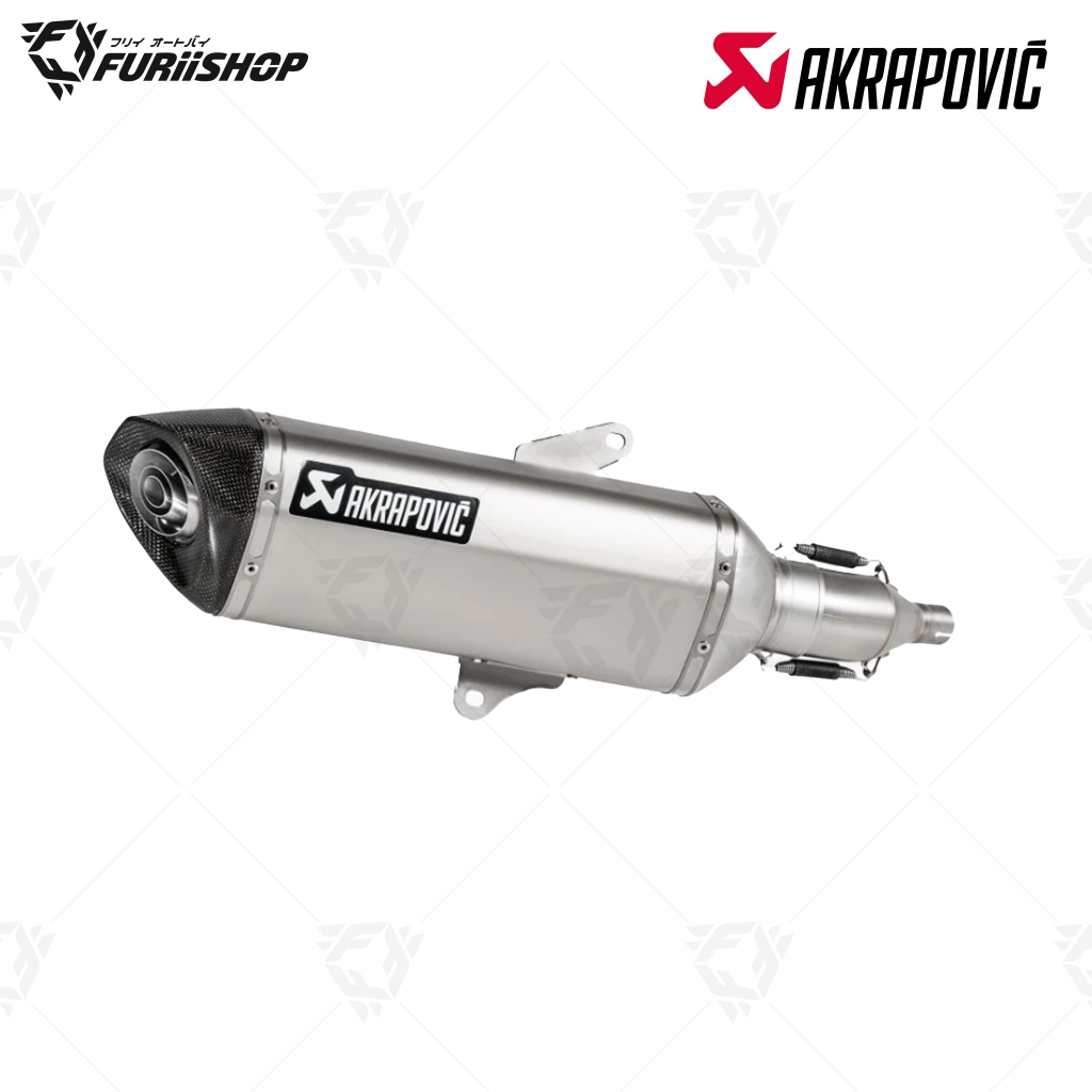 ท่อสูตร/ท่อแต่ง/ท่อไอเสีย Akrapovic Slip on Titanium Logo Aluminium New Shape 1 รู : for Honda ADV35