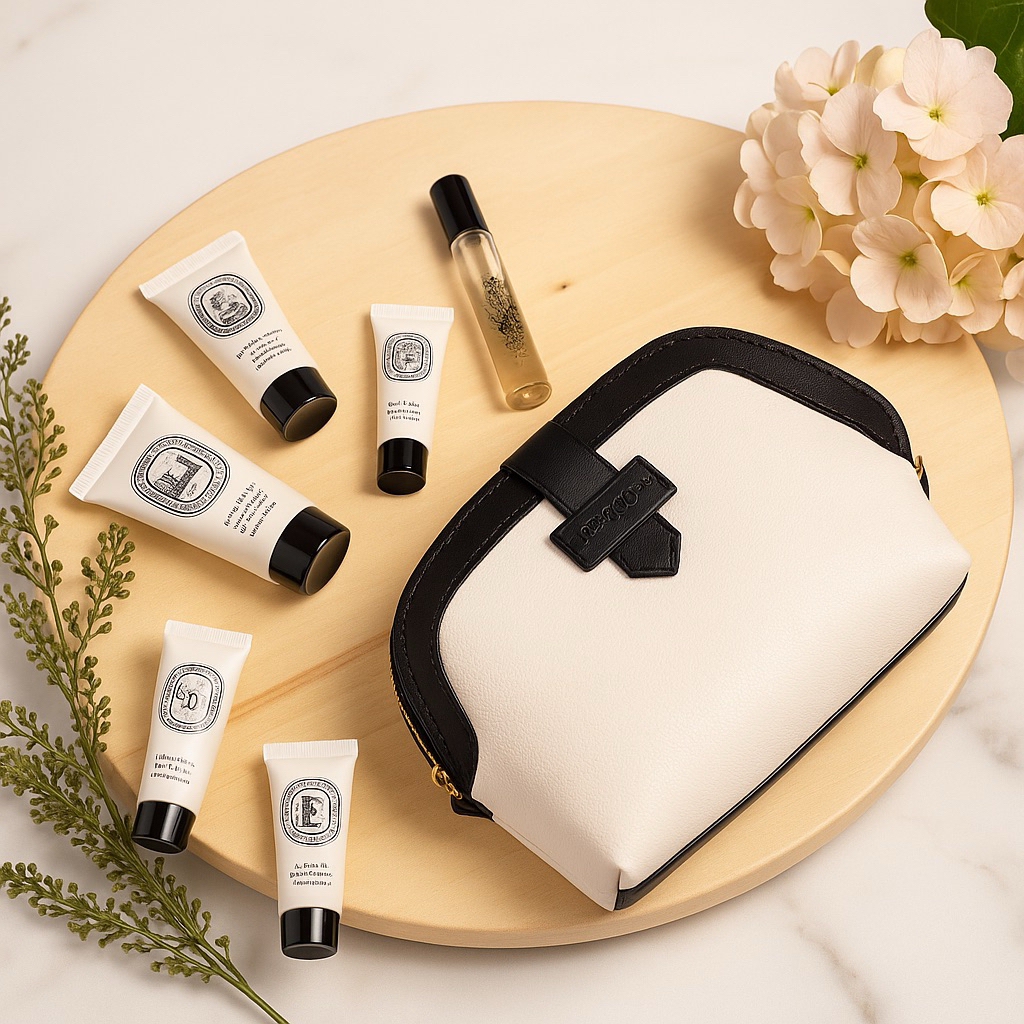 ✈️พร้อมส่ง ของใหม่ค่ะเพิ่งบินมาเลย Diptyque 🧡📍✈️Business class amenity kit Diptyque จากQatar Air