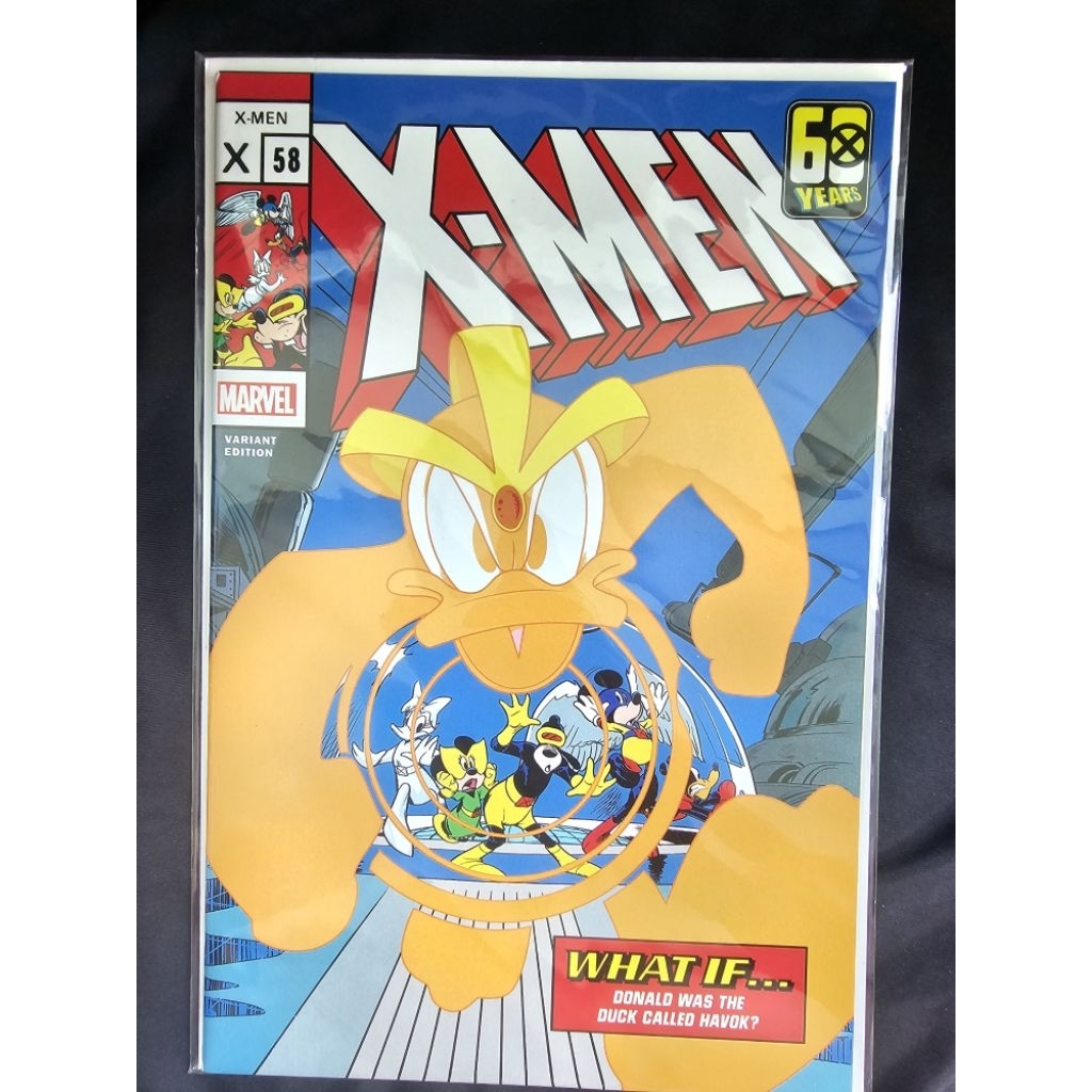 X-Men #58 | What If Donald Duck was Havok? – Disney Homage Variant Cover