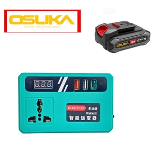อินเวอเตอร์ สำหรับแบต OSUKA ตัวแปลงไฟ อินวอเตอร์ หม้อแปลงไฟ ตัวแปลงไฟฟ้า DC 21V ถึง220V ( ใช้กับพัดลมได้ )