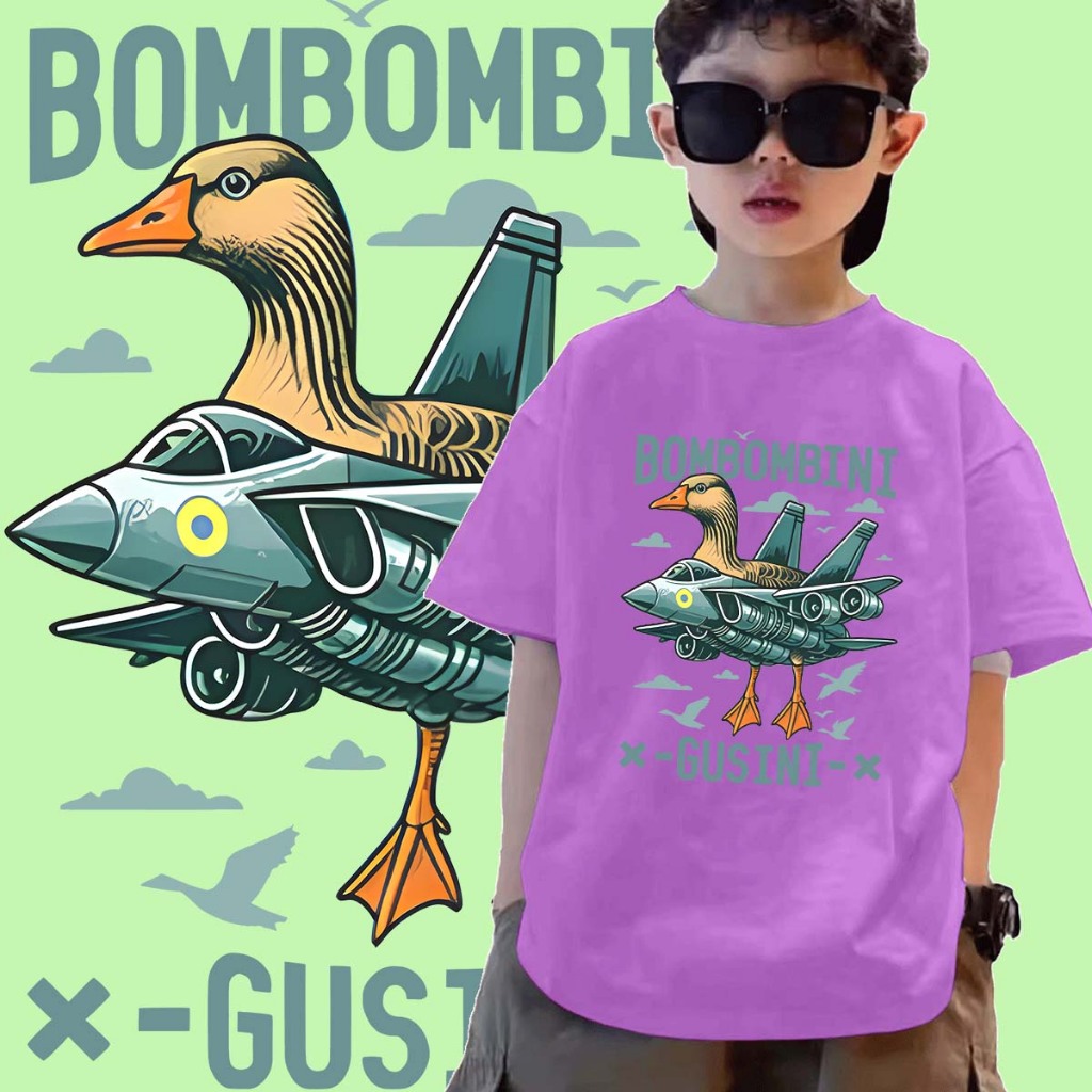 J-1361-SHORT  เสื้อยืดเด็ก ลายการ์ตูน BOMBOMBINT GUSINI ลายมาใหม่สวยเก๋มากๆ - รูปที่ 4