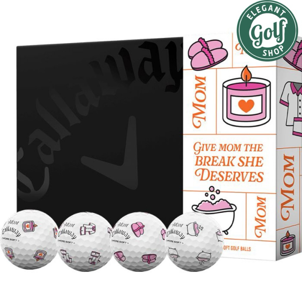 (ส่งไวที่สุดในช๊อปปี้) ลูกกอล์ฟCallaway Chrome Soft Mother’s Day Golf Balls 2025 น่ารักก็ได้ ระยะก็แรง!