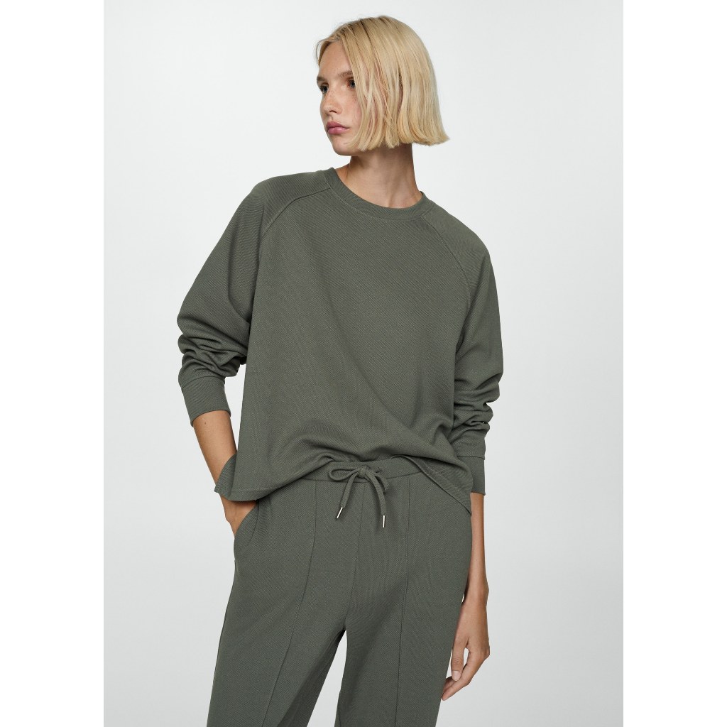 [MANGO] SWEATSHIRT PIQUE  / เสื้อสเวตเตอร์ รุ่น SWEATSHIRT PIQUE Ref: 77094014