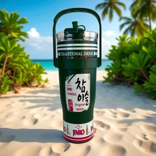 กระบอกน้ำเก็บความเย็น ขนาด1200 ml ใหญ่จุใจลายใหม่ไม่ซ้ำใครแน่นอน มาพร้อมหูหิ้ว เก็บความเย้น 8-16 ชั่วโมง สแตนเลส304 พร