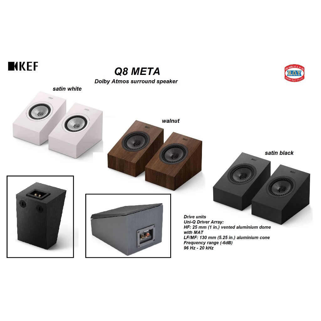 KEF Q8 META  Dolby Atmos surround speaker