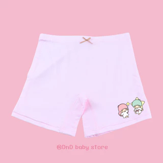 กางเกงซับในเด็กสีชมพู(รุ่นสลิม) กางเกงใน กันโป๊ ลายซานรีโอ้ sanrio ใส่สบาย ไม่เข้าวิน ขาไม่บาน 2-12ปี #กปชม