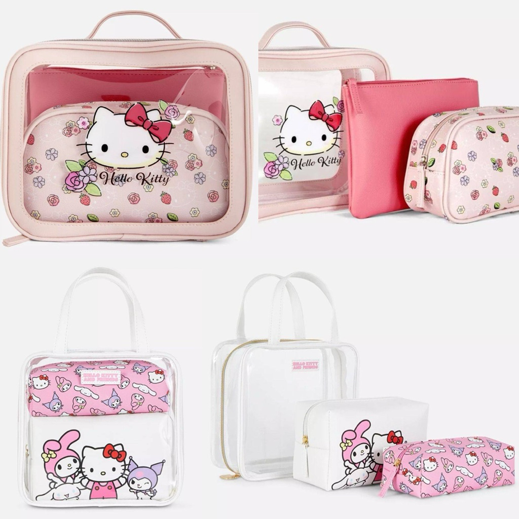 เซตมีกระเป๋า 3 แบบ  ชุดกระเป๋าใส่ของใช้ Sanrio & Hello Kitty 🎀