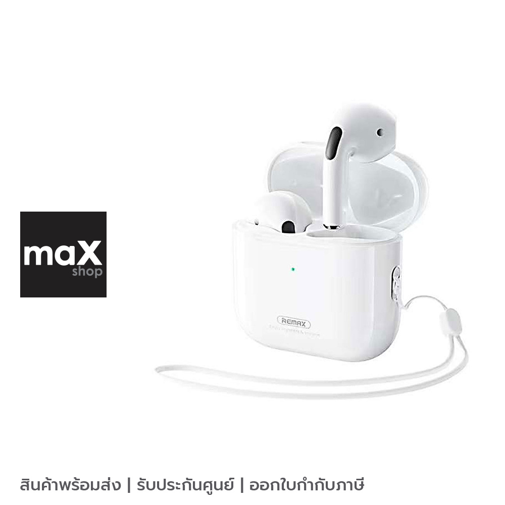Remax หูฟังบลูทูธ Small Talk BT CozyBuds สีขาว รุ่น W6