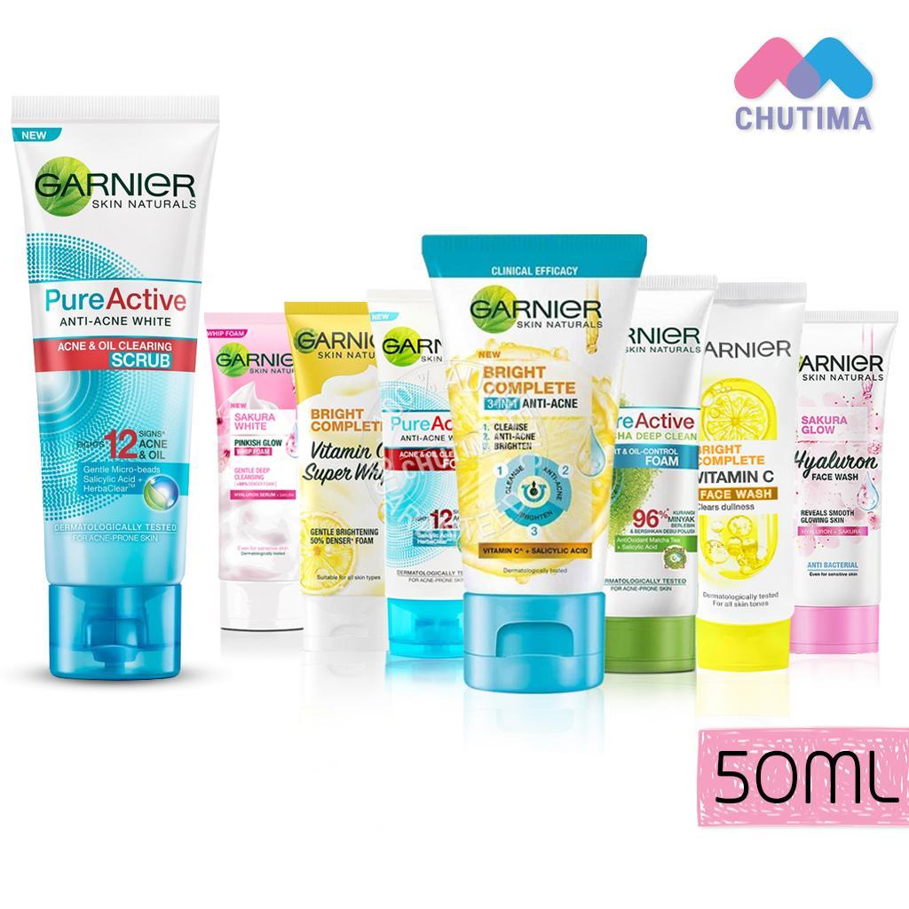 โฟมล้างหน้า การ์นิเย่ สกิน แนทเชอรัลส์ โฟม/ วิปโฟม Garnier Skin Naturals Foam/ Whip Foam 50 ml.
