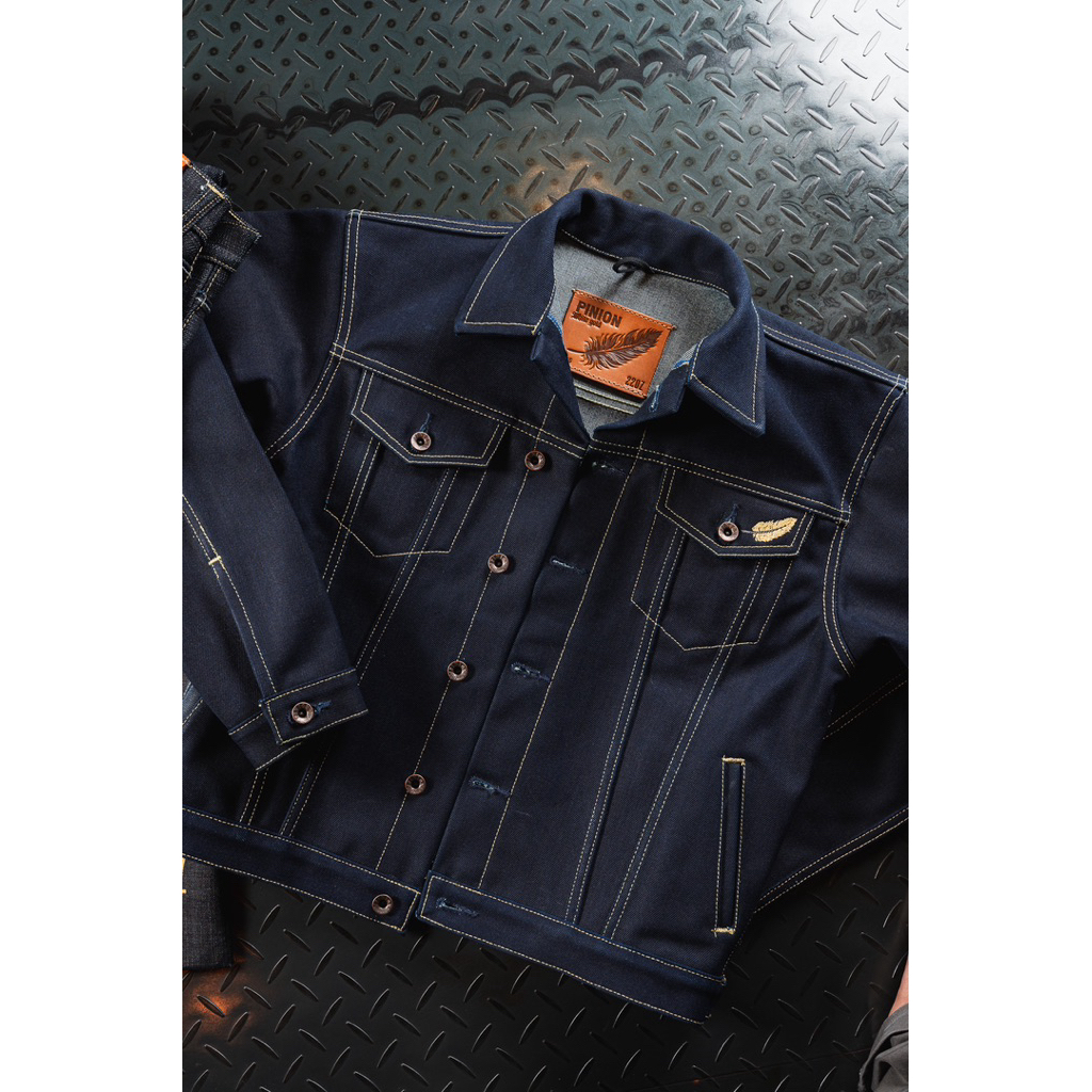 ทรง TYPE 3 ESTD2025 ทรงเข้ารูป White Gold 2025 22 oz Heavy Denim Limited Edition Red Selvage  Jacket 22oz เสื้อ22oz