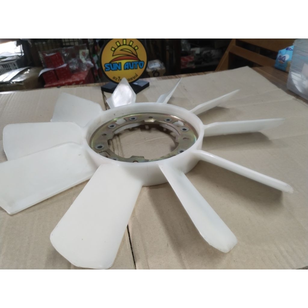 ใบพัดลม ใบพัดลมหม้อน้ำ TOYOTA.CHASER CROWN. MARK II 1JZ-1JZ-GE-1JZ-GTE โตโยต้า 10 ใบ ยาว 17.5 นิ้ว 4