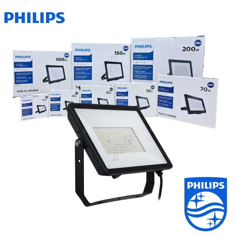 Philipsฟิลิปส์ โคมสปอร์ตไลท์  โคมฟลัดไลท์10W 20W 30W 50W 70W รุ่นBVP150 LED แสงขาว แสงวอม