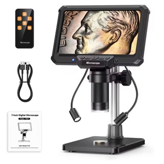 MK7 7นิ้วกล้องจุลทรรศน์ดิจิตอลพร้อมไฟซ่อมอิเล็กทรอนิกส์กล้อง…