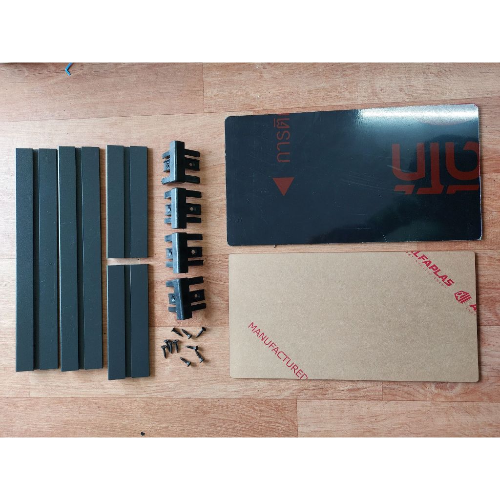 กล่องใส่ป้ายไฟอเนกประสงค์สำหรับป้ายขนาด 16x32cm 16x64cm มีอคริลิคปิดหน้า (ประกอบเอง)