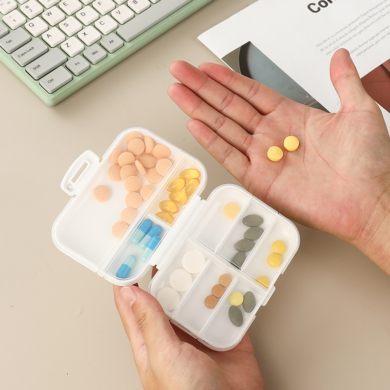 กล่องยาพกพา กล่องแบ่งเม็ดยา กล่องเก็บยา แบบมินิพกพาสะดวก