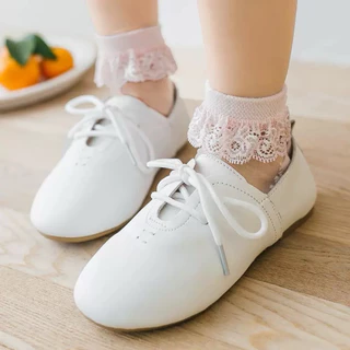 พร้อมส่ง ถุงเท้าเด็กผ้าลูกไม้ ถุงเท้าเจ้าหญิง ลูกไม้ใส