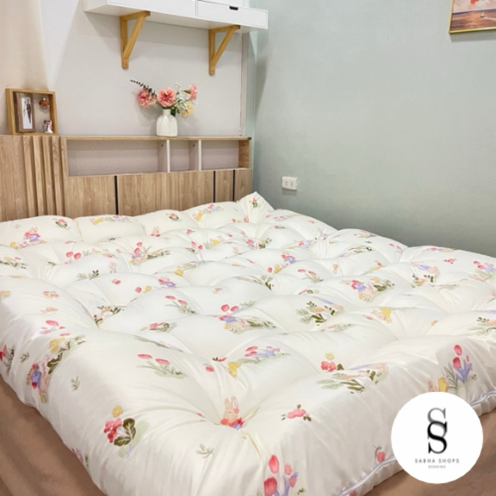 ลายใหม่ ![ cute collection ]หนา 8นิ้ว 3.5f|5f|6f| ลายมินิมอล นุ่ม นอนสบาย มีสายรัดมุม สินค้าพร้อมส่ง - รูปที่ 3