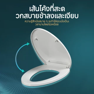 ฝาชักโครก ฝาชักโครกสวยๆ ชักโครก cotto ฝารองโถชักโครก รูปทรง V/U/O พร้อมส่ง