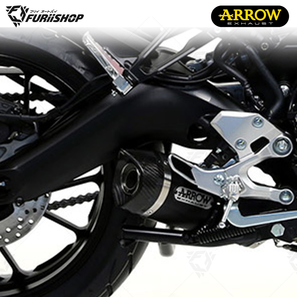 ท่อสูตร/ท่อแต่ง/ท่อไอเสีย Arrow Dark-Carbon  : for Yamaha XSR900 2017-2021