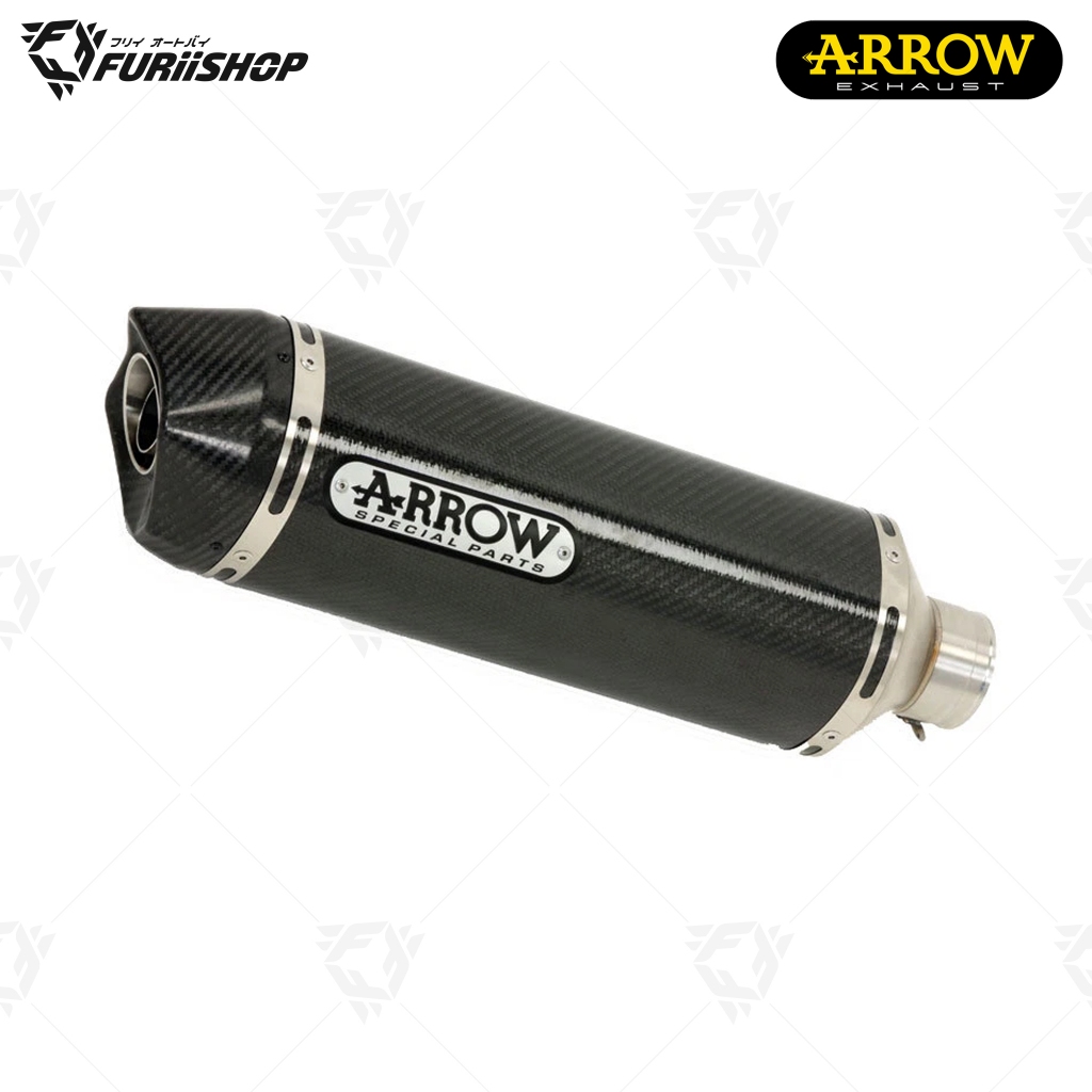 ท่อสูตร/ท่อแต่ง/ท่อไอเสีย Arrow Slip on Carbon-Carbon  : for Honda Forza750 2025