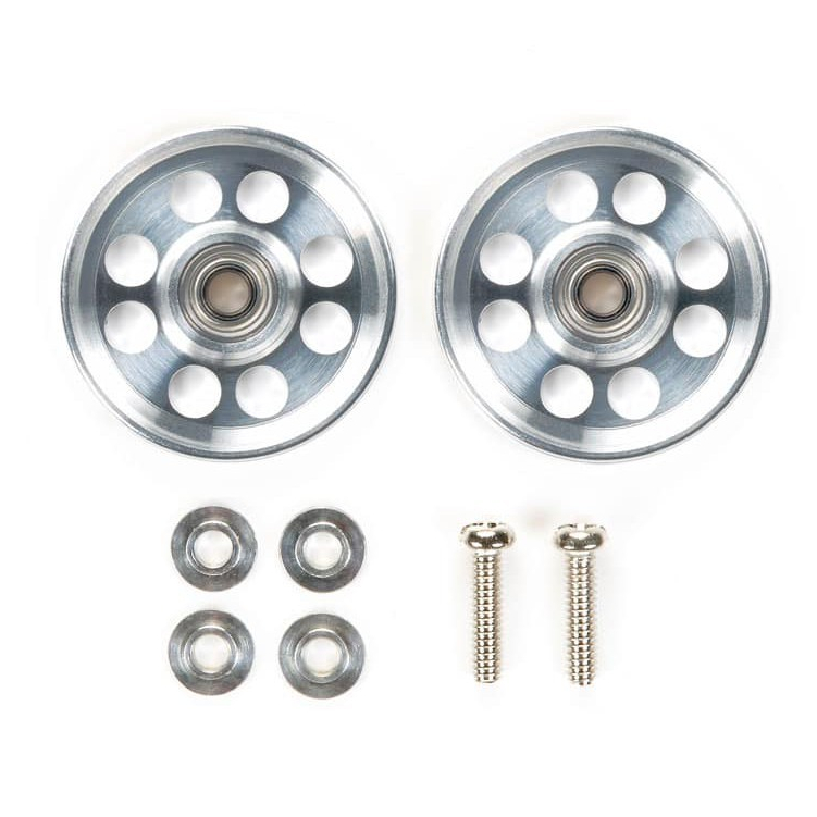 ทามิย่า💯 โรลเลอร์ TAMIYA [95563:⭐️800] HG Lightweight 17 mm Aluminum Ball-Race Rollers (Ringless)