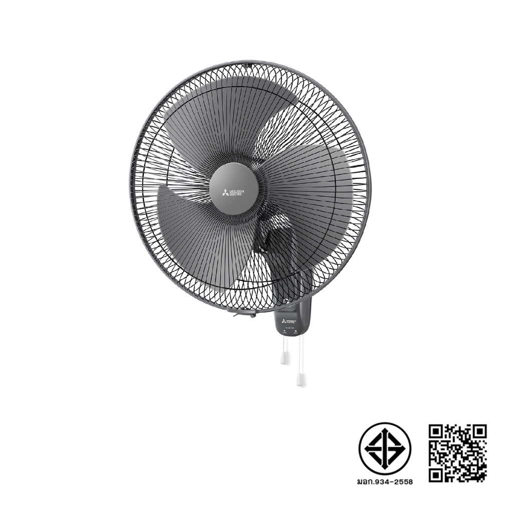 MITSUBISHI ELECTRIC พัดลมติดผนัง W18F-GB แบบเชือกดึง ขนาดใบพัด 18 นิ้ว