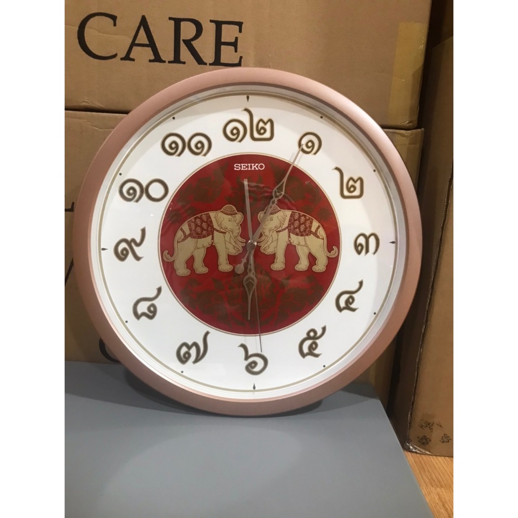 SEIKO นาฬิกาแขวน รุ่น PGA020P 14 นิ้ว รุ่นใหม่ PGA020 ตัวเลขไทย fangperpetual นาฬิกาThailand Exclusive