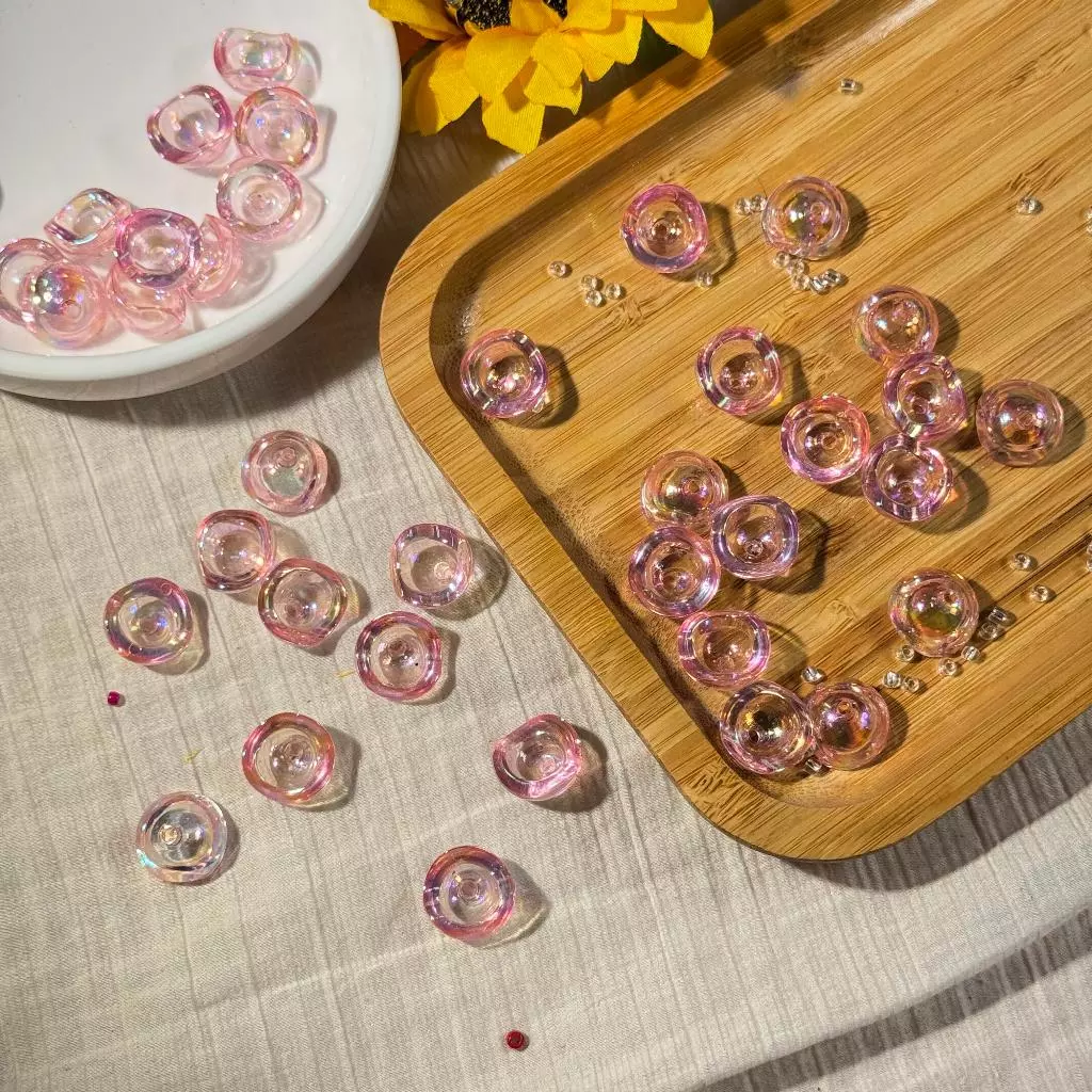 แมงกะพรุนน้อย สำหรับทำพวงกุญแจ ขนาด 15 มิล 10 ชิ้น DIY